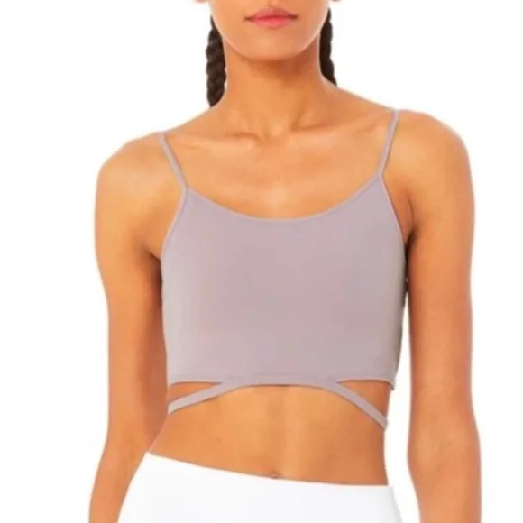ALO Yoga Halo Bra Tank Lavender Smoke - Picture 2 of 8